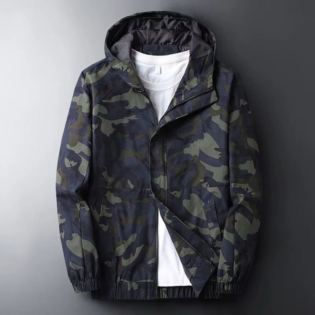 True Camo Hooded Windbreaker