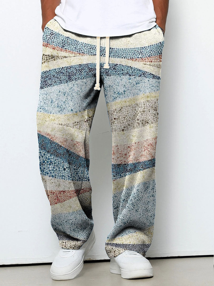 Soho Gradient Trousers — Tailored Print Suit Pant & Matching Cardigan