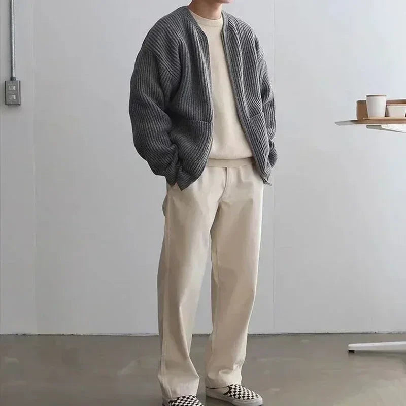 Oliver Knit Zip Cardigan