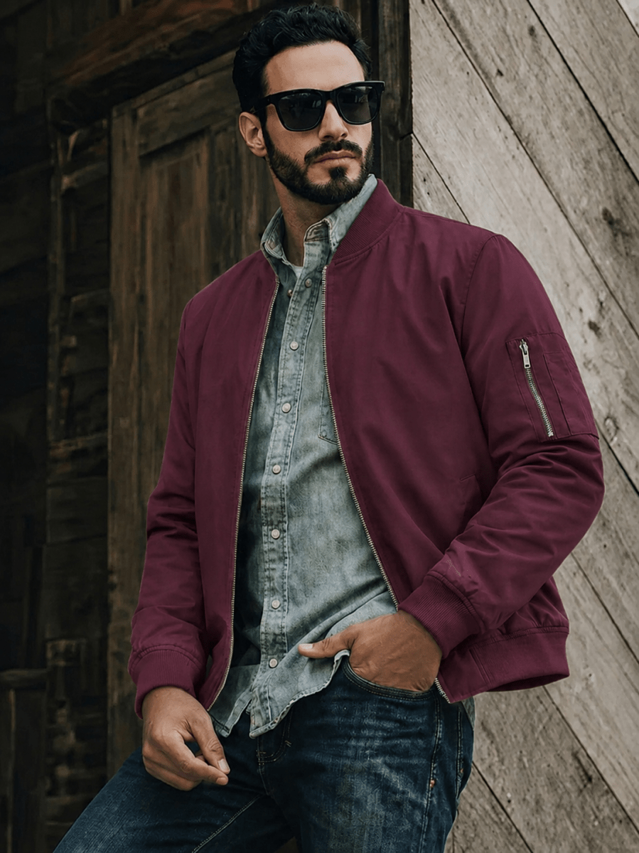 Blakely Lightweight Jacket -  Bomber Windbreaker for Work