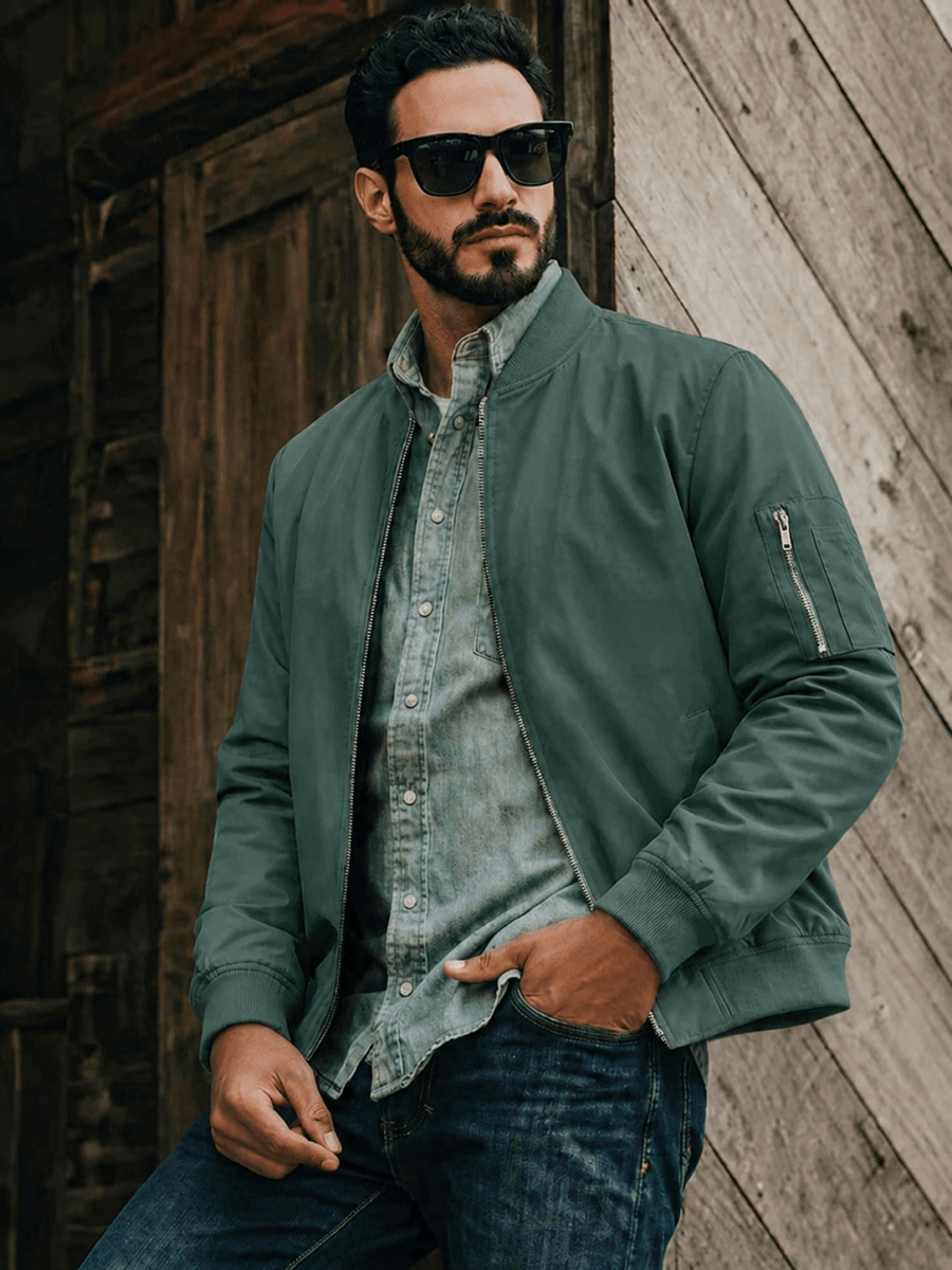 Blakely Lightweight Jacket -  Bomber Windbreaker for Work