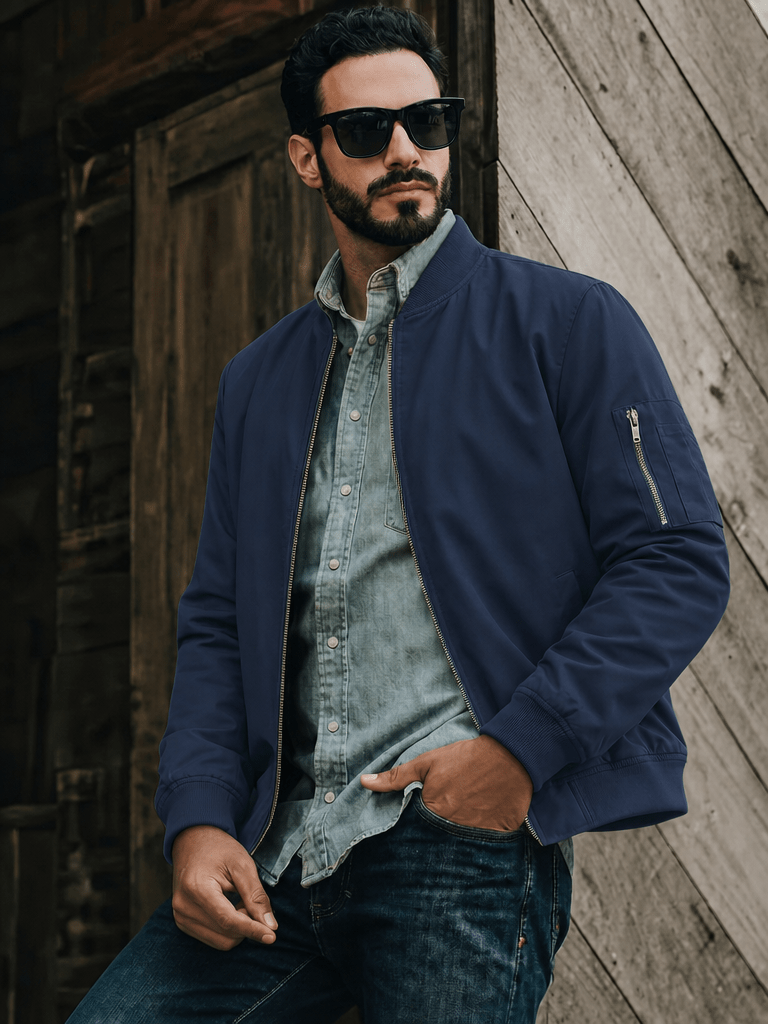 Blakely Lightweight Jacket -  Bomber Windbreaker for Work