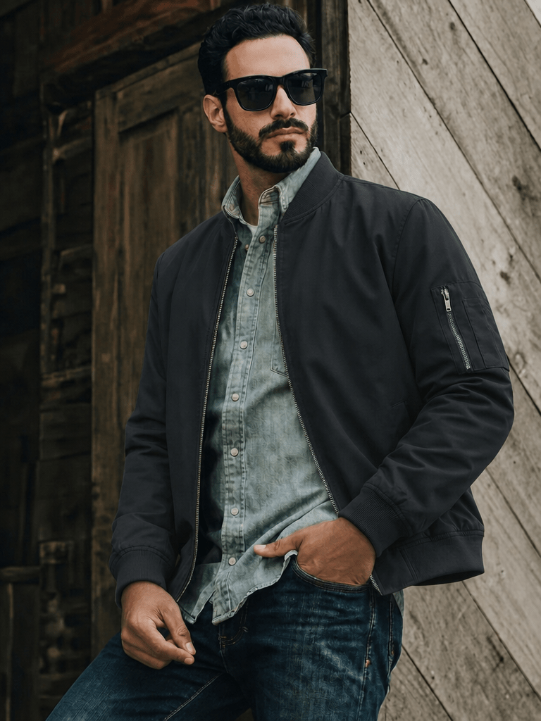 Blakely Lightweight Jacket -  Bomber Windbreaker for Work
